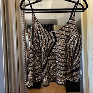 Soprano Gold Sequin Top